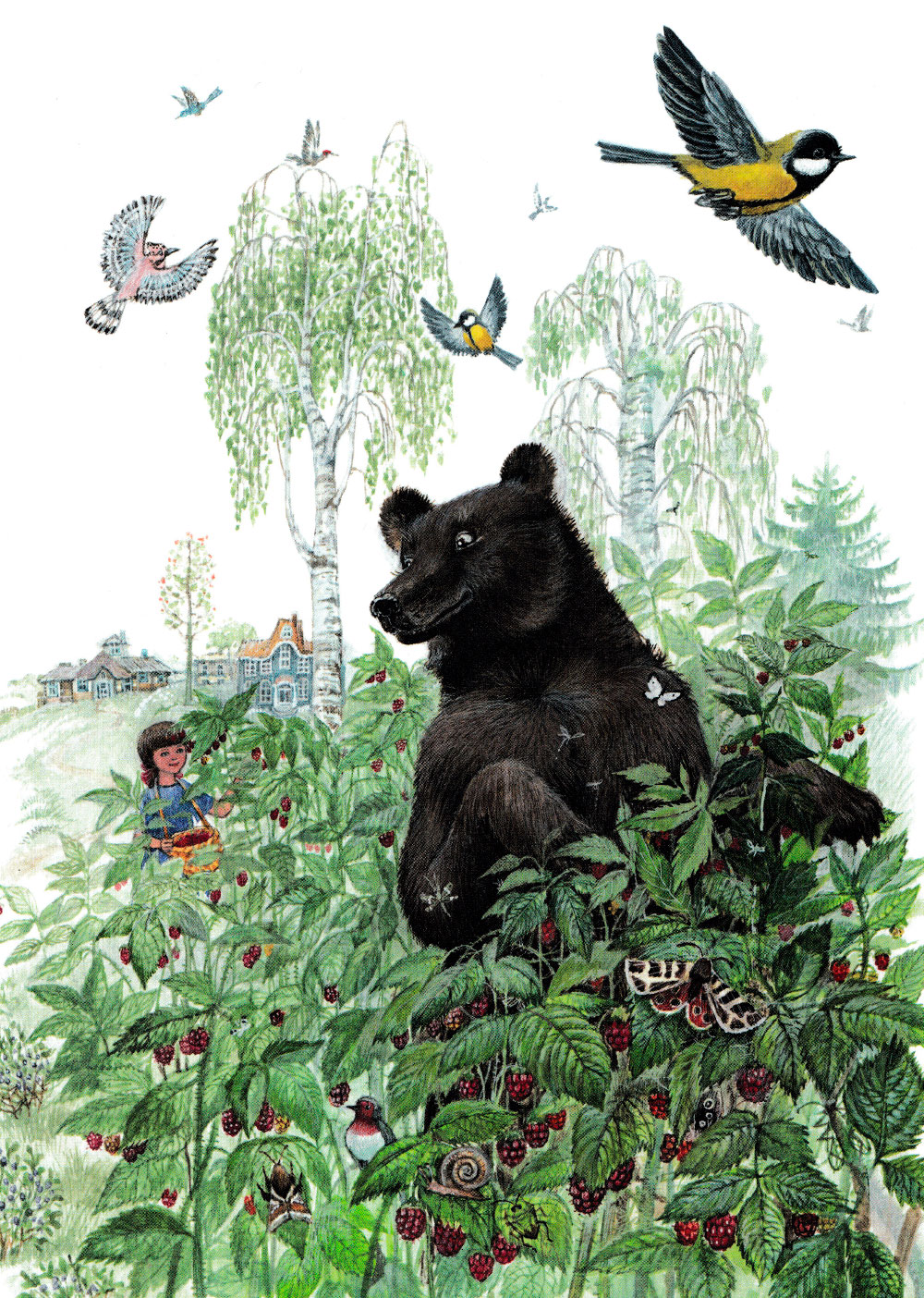 Медведь в малине