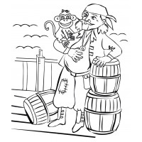 Пират с обезьянкой