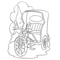 Велосипед с маленькой каретой