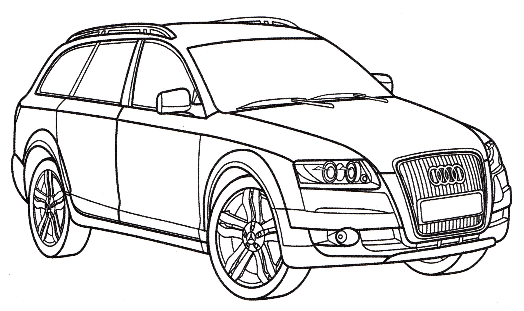 Раскраска Audi A6
