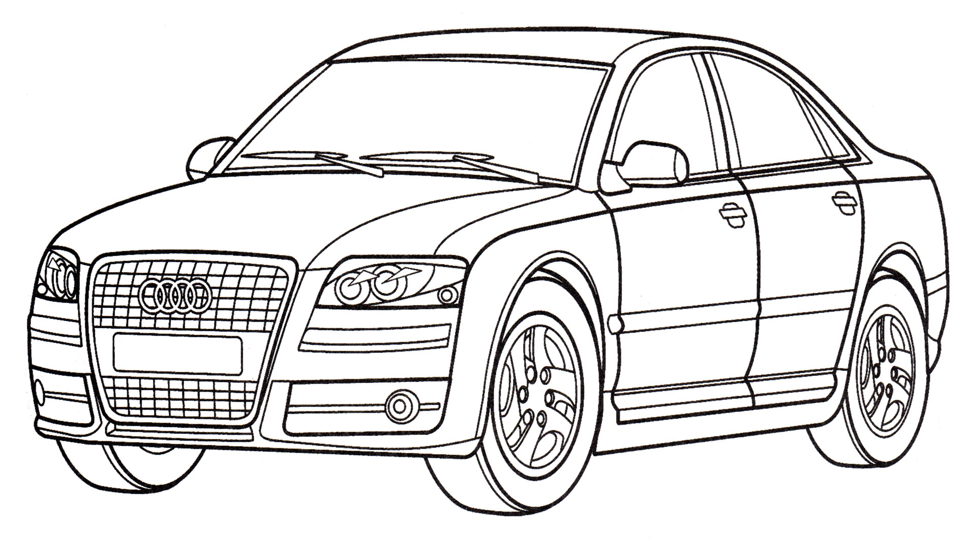 Audi a4 Allroad раскраска