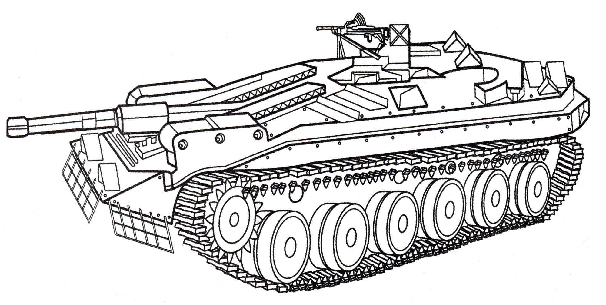 Раскраска - Немецкий танк