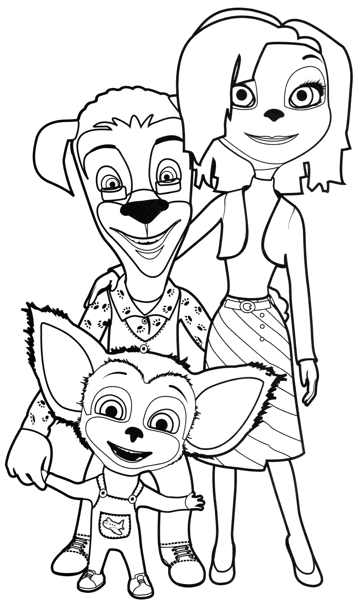 Рисунок семьи барбоскиных