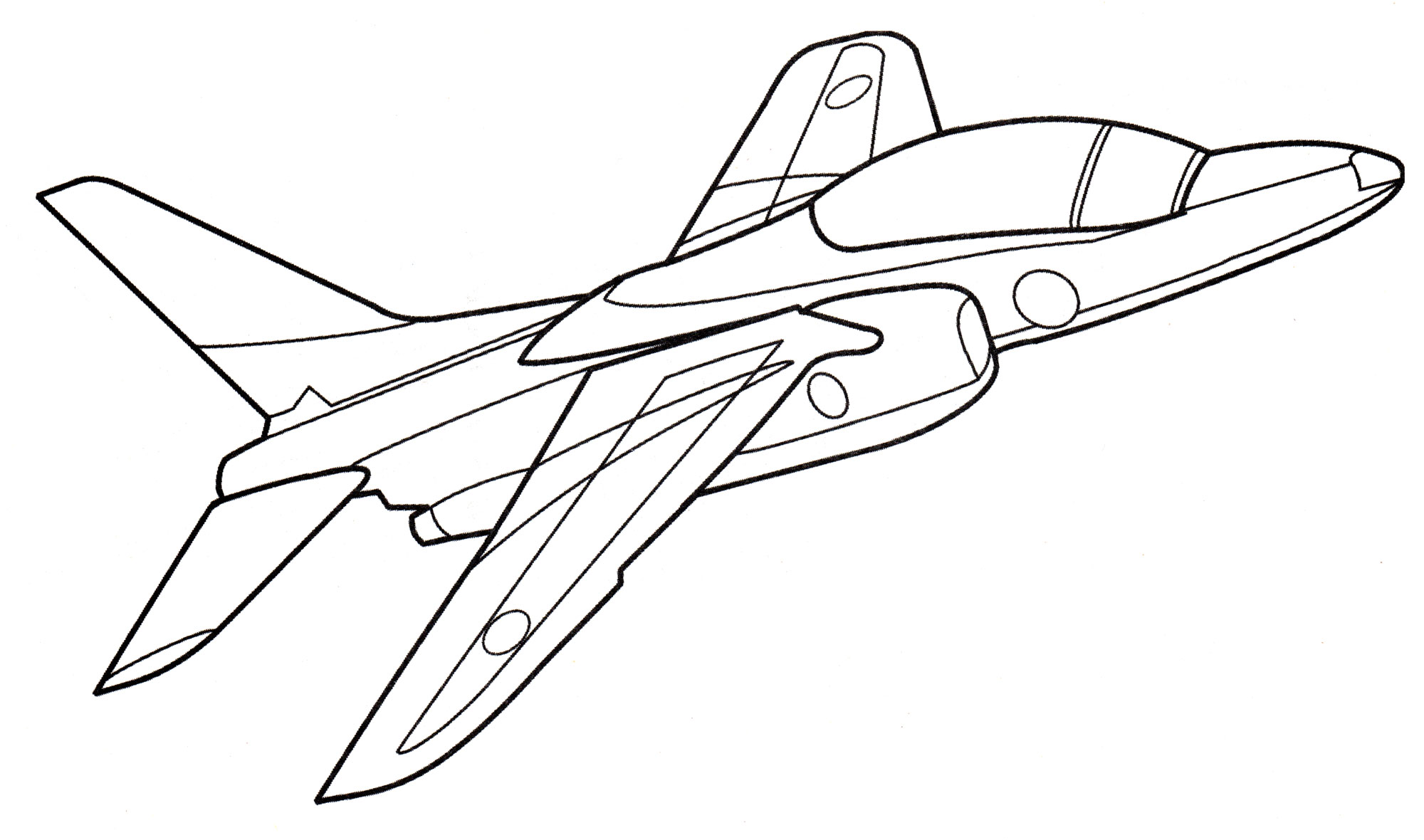 Раскраска Самолет-штурмовик T-4