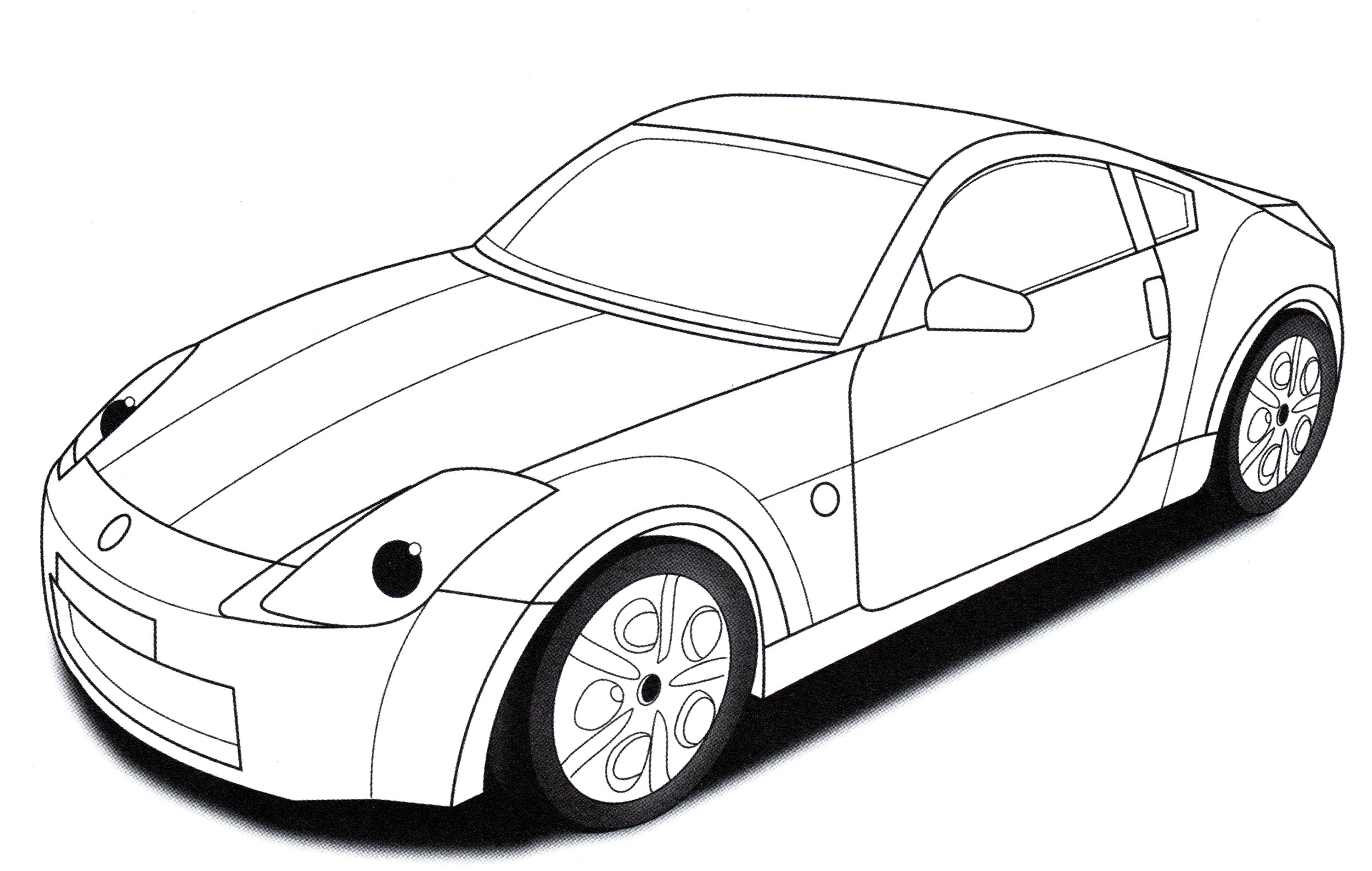 Раскраска Nissan 350Z