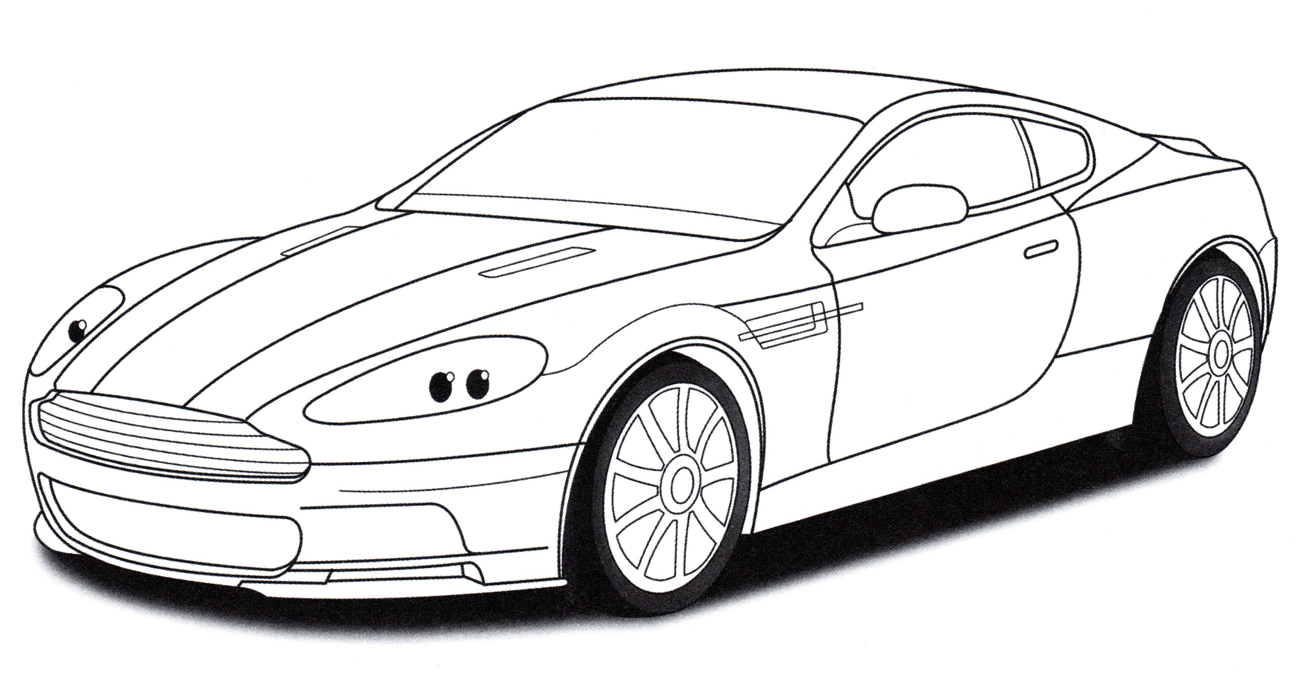 Раскраска Aston Martin DBS
