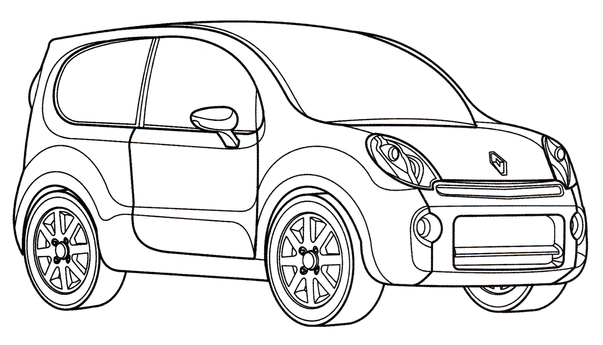 Раскраска Renault Kangoo Compact