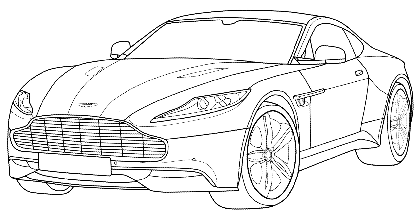 Раскраска Aston Martin DB11