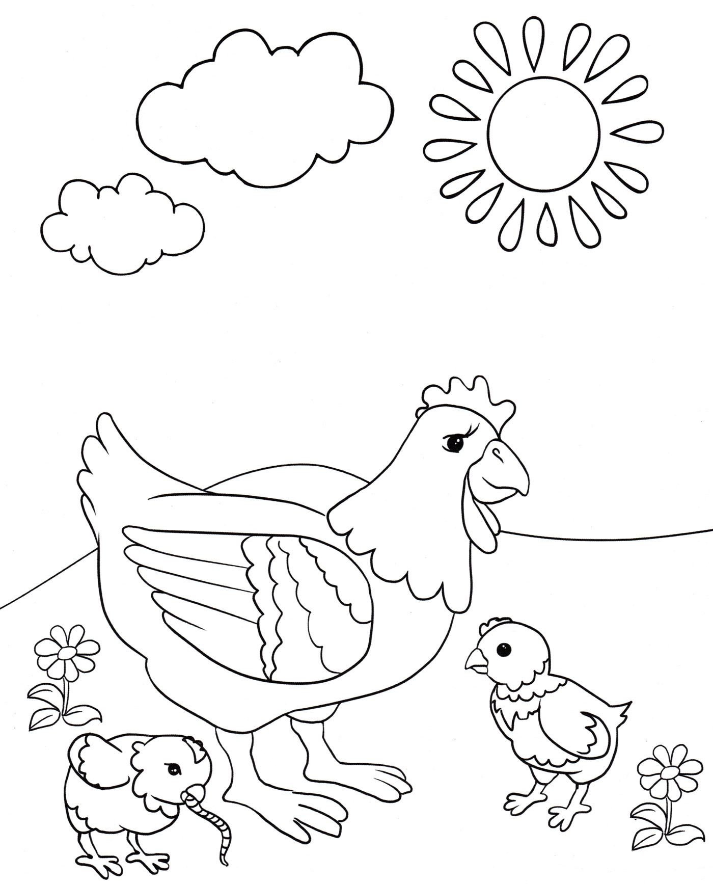 Раскраски с цыпленком: распечатать или скачать бесплатно | баштрен.рф