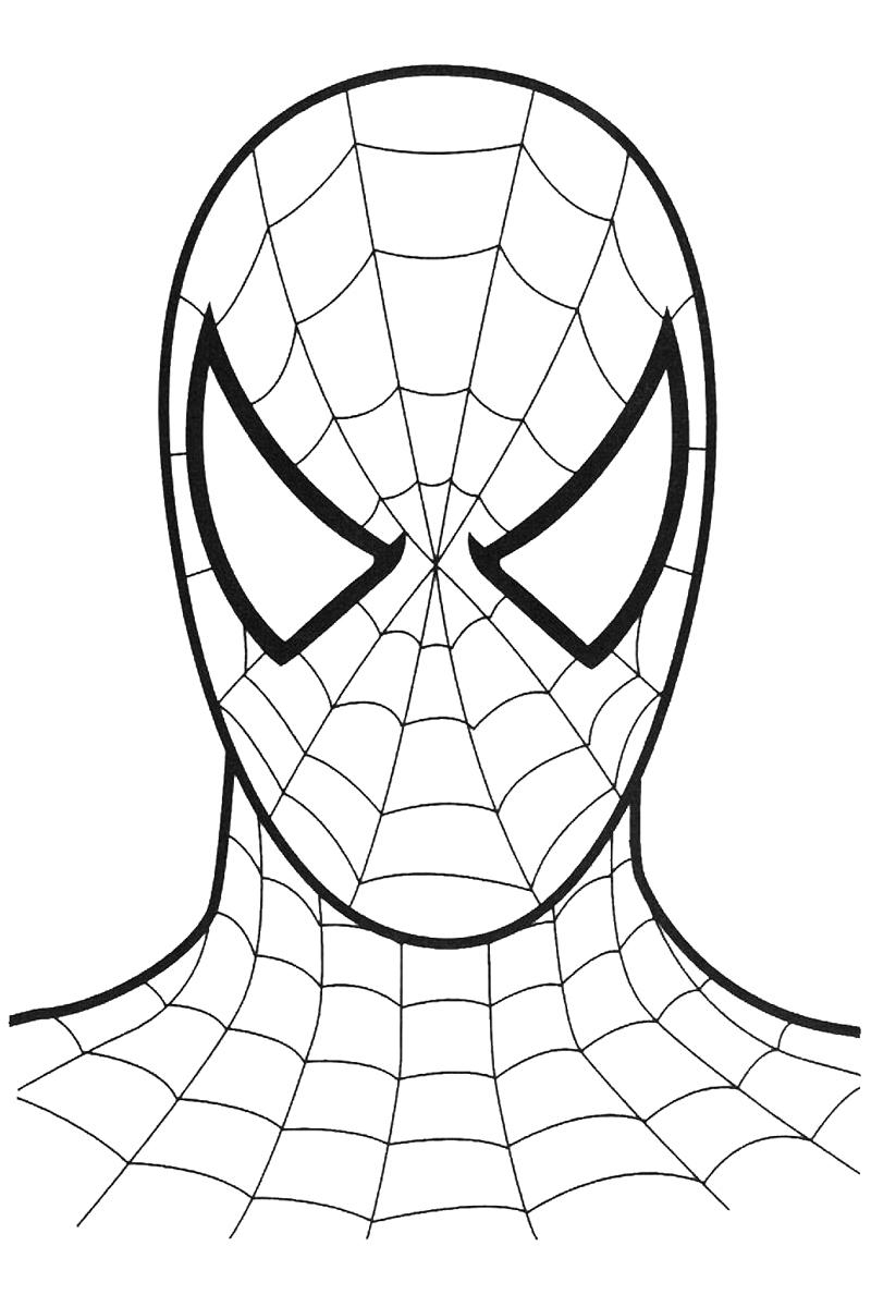 Раскраска Костюм человека-паука