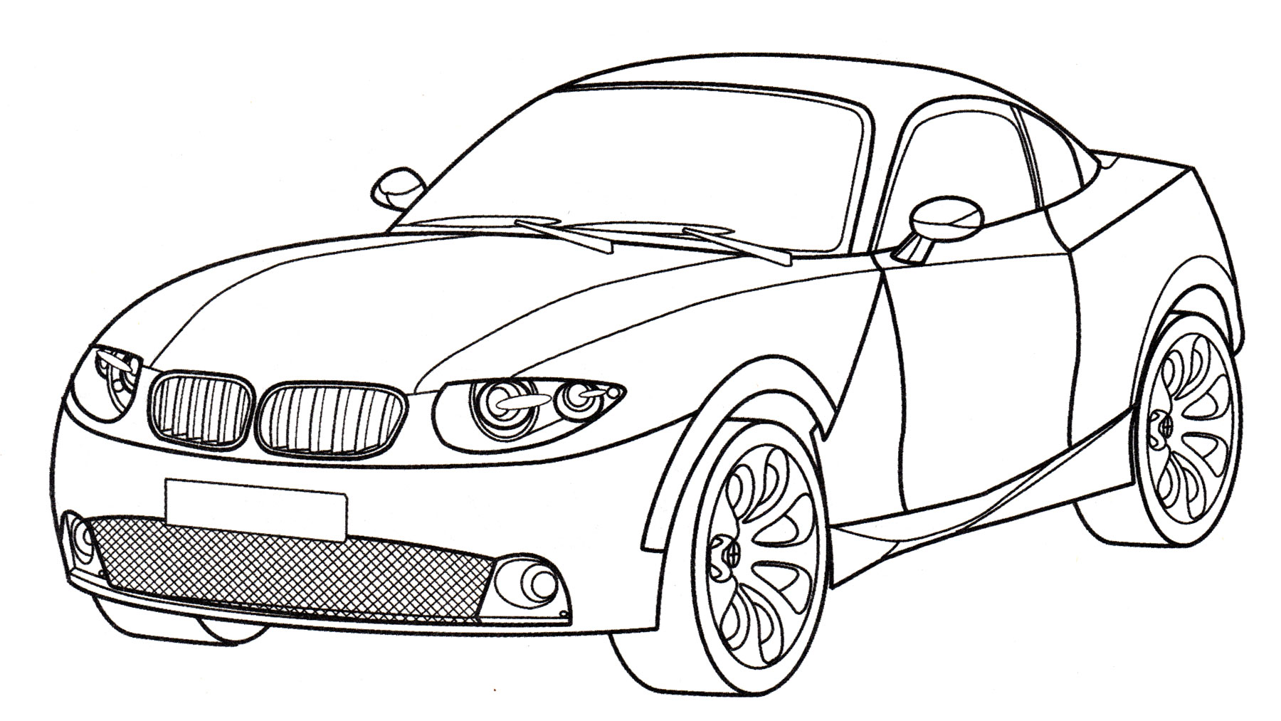 Раскраска BMW X Coupe