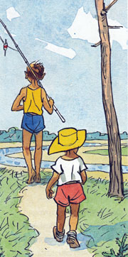 Шурик с братом идут на рыбалку