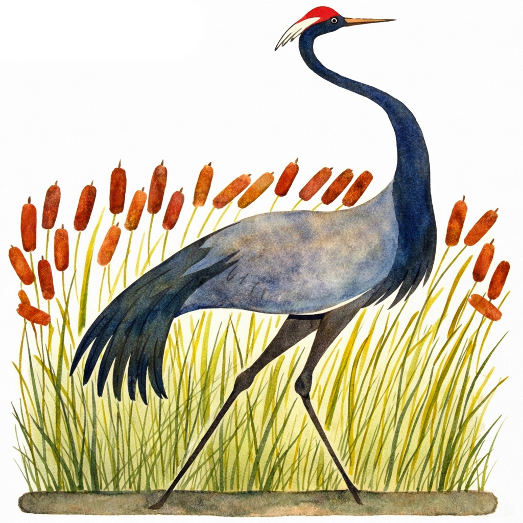 Журавль идёт