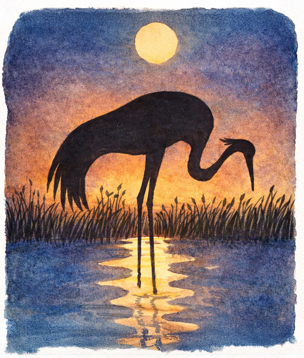 Журавль одинокий