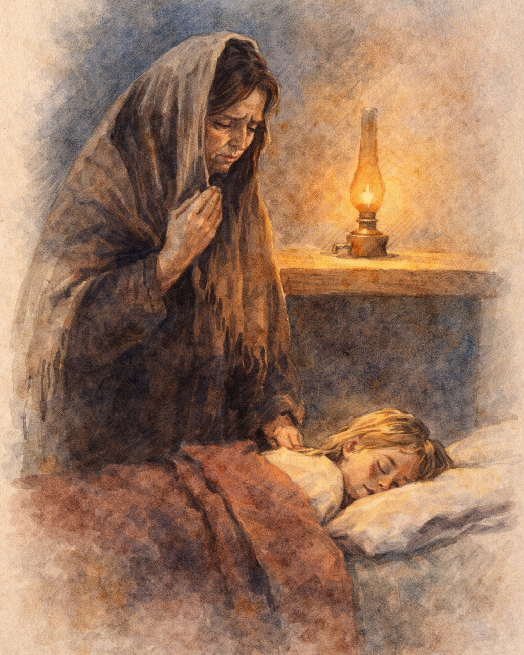 Девочка болеет