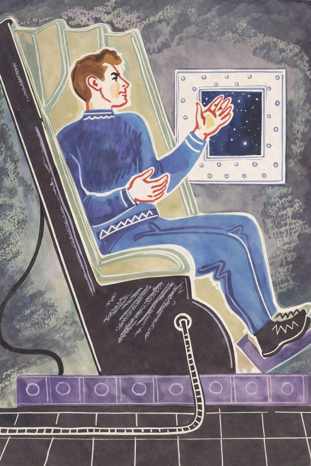 Космонавт в кресле