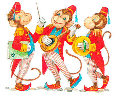 Оркестр из обезьянок