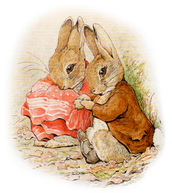 Крольчата сидят вместе