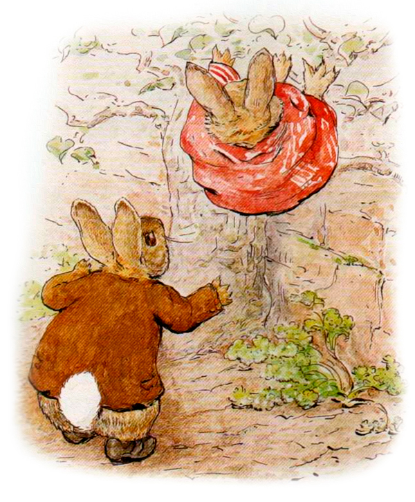 Кролик падает с дерева