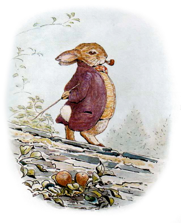 Кролик с прутиком