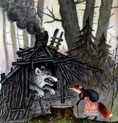 Сказка Волк и лиса - картинка 1
