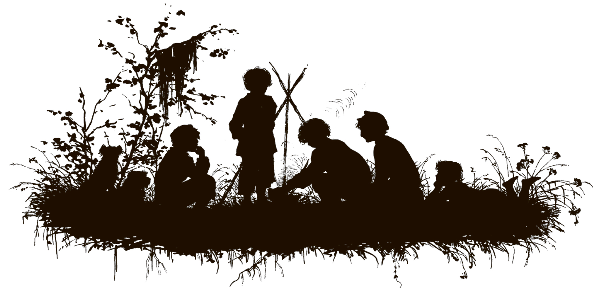 Мальчишки у костра