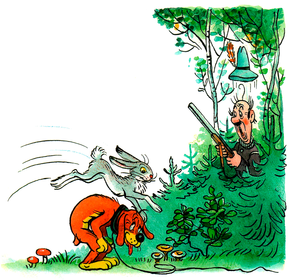 Пиф и заяц играют