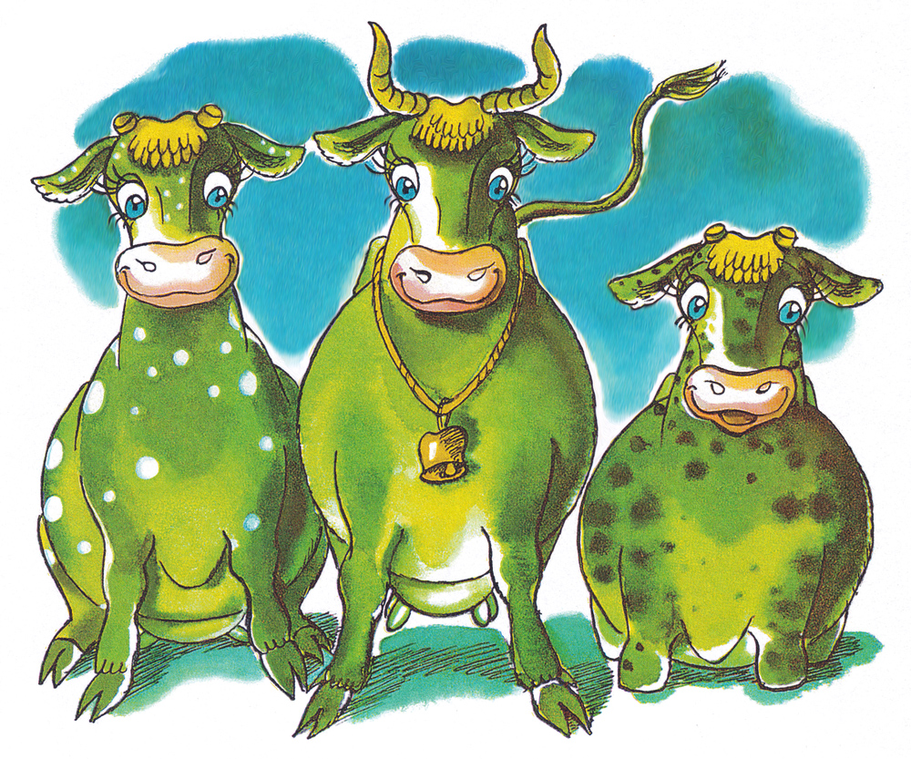 Три зеленые коровы