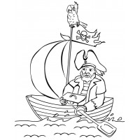 Пират в лодке