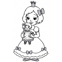 Принцесса с куклой