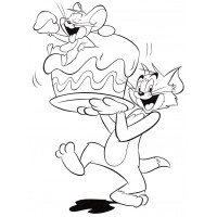 Раскраска Том и Джерри | Раскраски из мультфильма Том и Джерри (Tom and Jerry)