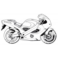 Раскраска Мотоцикл