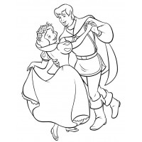 Белоснежка и принц танцуют