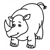 Крупный носорог
