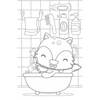 Лисичка в ванне