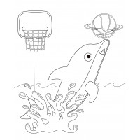 Дельфин баскетболист