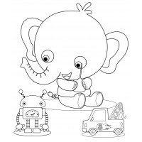 Слонёнок с игрушками
