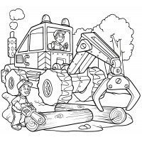 Лесной трактор