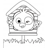 Птичка в скворечнике