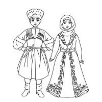 Чеченцы в костюме