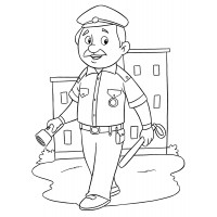 Полицейский с дубинкой