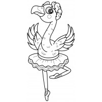 Фламинго балерина