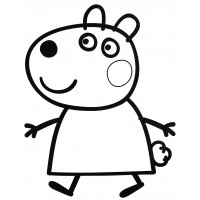 Рисунок свинка пеппа раскраска (49 фото)