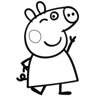 Раскраска Овечка Сьюзи с мячом | Раскраски из мультика свинка Пеппа. Раскраска Свинка Пеппа