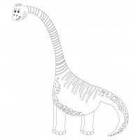 Брахиозавр с длинной шеей