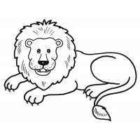 Лев с гривой