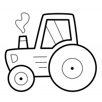 Трактор с выхлопной трубой