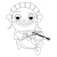 Сом играет на скрипке