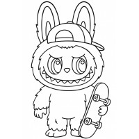 Скейтбордист Лабубу