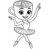 Балерина Капучино танцует